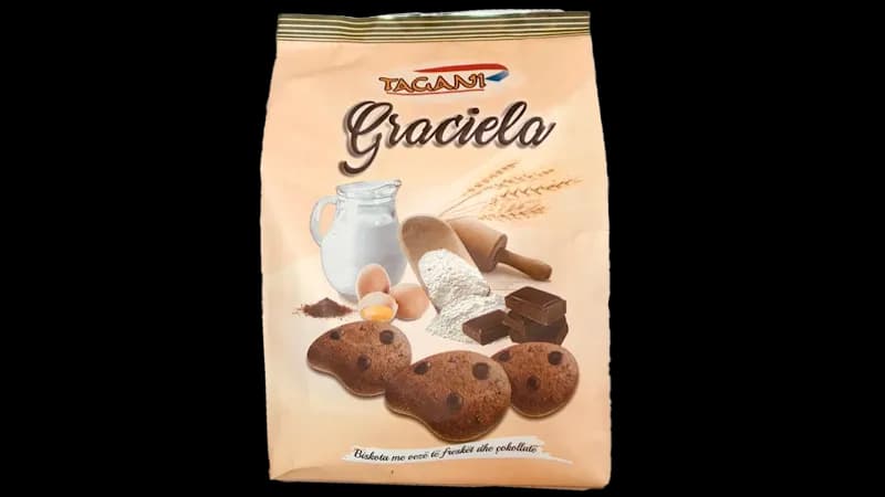 TAGANI GRACIELA BISKOTA ZEZA ME VEZE TE FRESKET DHE COKOLLATE