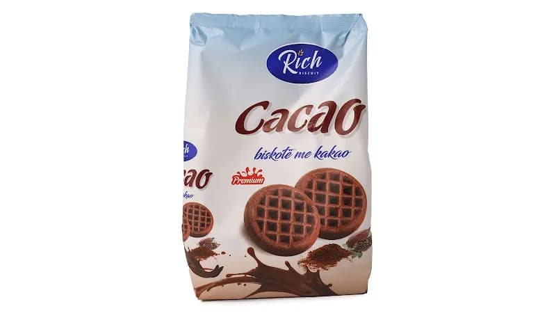 RICH CACAO BISKOTE ME KAKAO